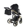 Junama Fluo Line V3 Black stroller sport seat for toddlers with adjustable backrest back view