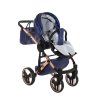 Junama Fluo Line V3 Blue luxury baby stroller lifestyle photo during everyday walk
