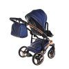 Junama Fluo Line V3 Blue stroller sport seat for toddlers with adjustable backrest