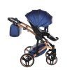 Junama Fluo Line V3 Blue stroller handle with eco leather finish for comfortable grip