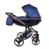 Junama Fluo Line V3 Blue luxury baby stroller main view with modern blue design