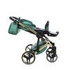 Junama Fluo Line V3 Green stroller configured as practical travel system