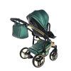 Junama Fluo Line V3 Green luxury baby stroller lifestyle photo during everyday walk