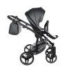 Junama Fluo Line V3 Grey stroller handle with eco leather finish for comfortable grip