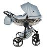 Junama Fluo Line V3 Light Blue luxury baby stroller main view with elegant blue design