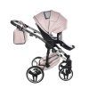 Junama Fluo Line V3 Pink stroller canopy protecting baby from sun and wind
