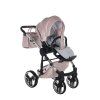 Junama Fluo Line V3 Pink Silver stroller seat unit for toddlers with adjustable backrest