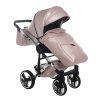 Junama Fluo Line V3 Pink White stroller leg cover keeping baby warm in colder weather