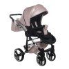 Junama Fluo Line V3 Pink White stroller seat unit for toddlers with adjustable backrest