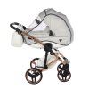 Junama Fluo Line V3 Individual White Cooper stroller mosquito net protecting baby from insects