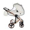 Junama Fluo Line V3 Individual White Cooper stroller rain cover protecting baby during rainy weather