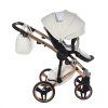 Junama Fluo Line V3 Individual White Cooper stroller canopy protecting baby from sun and wind