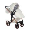 Junama Fluo Line V3 Individual White Cooper stroller leg cover keeping baby warm in colder weather