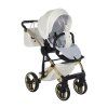 Junama Fluo Line V3 Individual White Gold front swivel wheels with lock system for better control