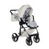 Junama Fluo Line V3 Individual White Silver front swivel wheels with lock system for better control