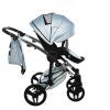 Junama S Class Blue stroller canopy protecting baby from sun and wind