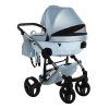Junama S Class Blue luxury stroller rear view showing durable chassis