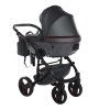 Junama S Class Grey luxury stroller rear view showing durable chassis