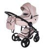 Junama S Class Pink premium stroller front view with pink finish