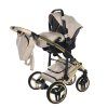 Junama Hearts Beige Gold stroller car seat main view