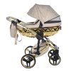 Junama Hearts Beige Gold stroller chassis with lightweight aluminium construction