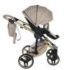 Junama Hearts Beige Gold stroller shopping basket for everyday baby essentials