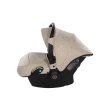 Junama Hearts Beige Gold car seat front view