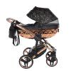 Junama Hearts Black Cooper stroller chassis with lightweight aluminium construction