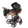 Junama Hearts Black Cooper luxury baby stroller main view with elegant cooper design