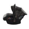 Junama Hearts Black Cooper luxury baby stroller car seat side view