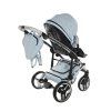 Junama Hearts Blue Silver stroller sport seat back