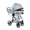 Junama Hearts Blue Silver stroller wheels designed for smooth and stable ride