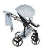 Junama Dolce Blue Silver stroller shopping basket for everyday essentials