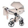 Junama College Beige stroller handle covered with eco leather for comfortable grip