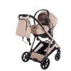 Junama Space V3 Beige stroller with installed car seat
