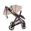 Junama Space V3 Beige luxury baby stroller lifestyle photo during everyday walk