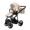 Junama Space V3 Beige sport seat front view with safety harness