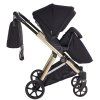 Junama Space V3 Black stroller seat unit for toddlers with adjustable backrest