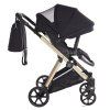 Junama Space V3 Black front swivel wheels with lock system for better control