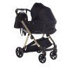Junama Space V3 Black luxury stroller rear view showing durable chassis