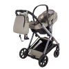 Junama Space V3 Green stroller with installed car seat
