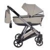 Junama Space V3 Green designer baby stroller side view with modern frame