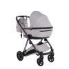 Junama Space V3 Grey luxury stroller rear view showing durable chassis