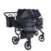 Junama Duo V3 Art Deco Black luxury stroller rear view showing durable chassis