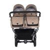 Junama Duo V3 Beige premium stroller front view with beige finish