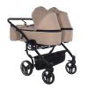 Junama Duo V3 Beige front swivel wheels with lock system for better control