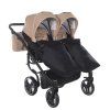 Junama Duo V3 Beige stroller leg cover keeping baby warm in colder weather