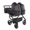 Junama Duo V3 Eco Black luxury stroller rear view showing durable chassis