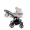Junama Duo V3 Eco Grey designer baby stroller side view with modern frame