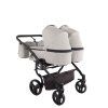 Junama Duo V3 Eco Grey luxury stroller rear view showing durable chassis